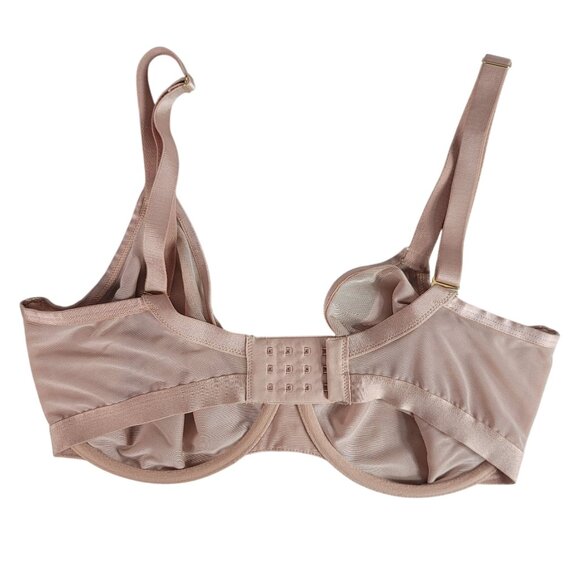 Soma Unbelievable Lift Perfect Coverage Bra Pink 34G Underwire Adj Unlined Sheer - Picture 5 of 9